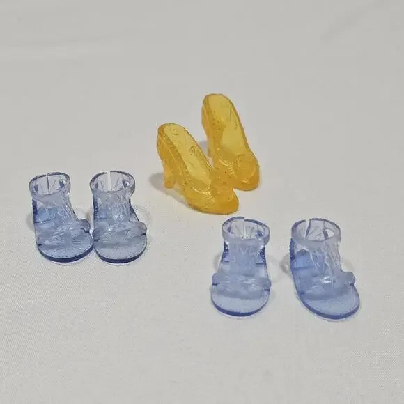 Hasbro Disney Princess Doll Belle And Elsa Heels And Sandals Shoe Accessory Lot - Picture 2 of 5